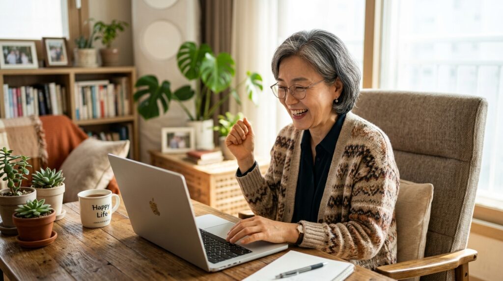 5060 챗GPT를 처음 사용하는 장면