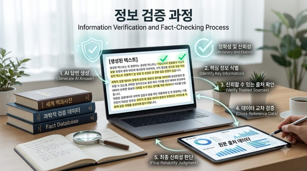 생성형 인공지능 활용법 정보 검증 과정