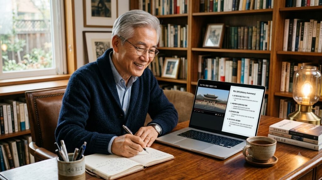 유튜브 영상 요약 도구로 학습하는 시니어